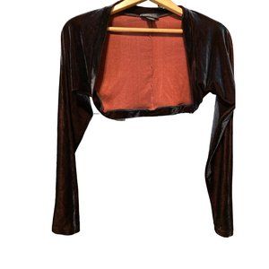 Black Velvet Women's Bolero Jacket